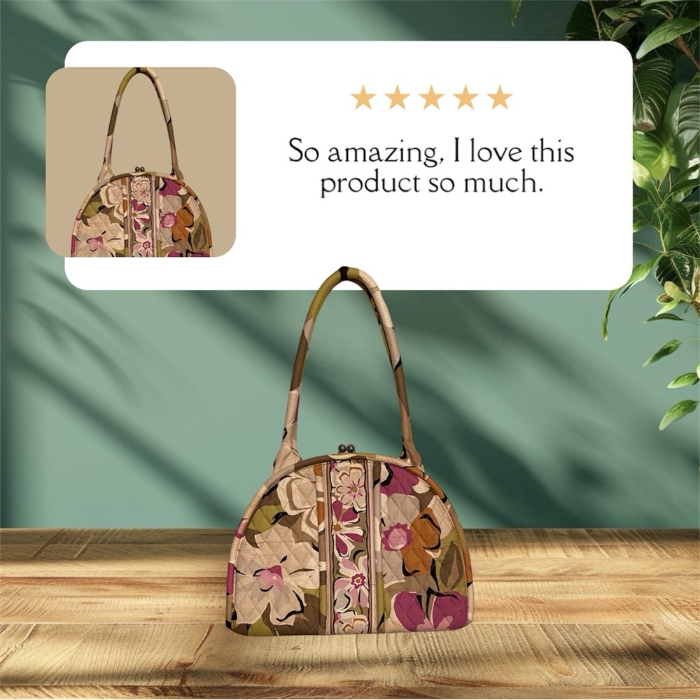Vers Bradley Portobello Floral -Kiss Lock Shoulder Bag -Purse (2008-2011)